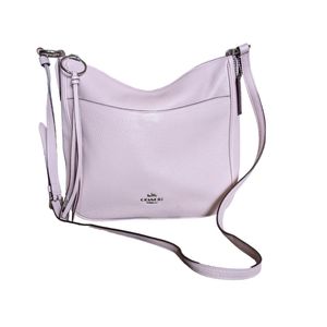 Coach pink pebble leather crossbody